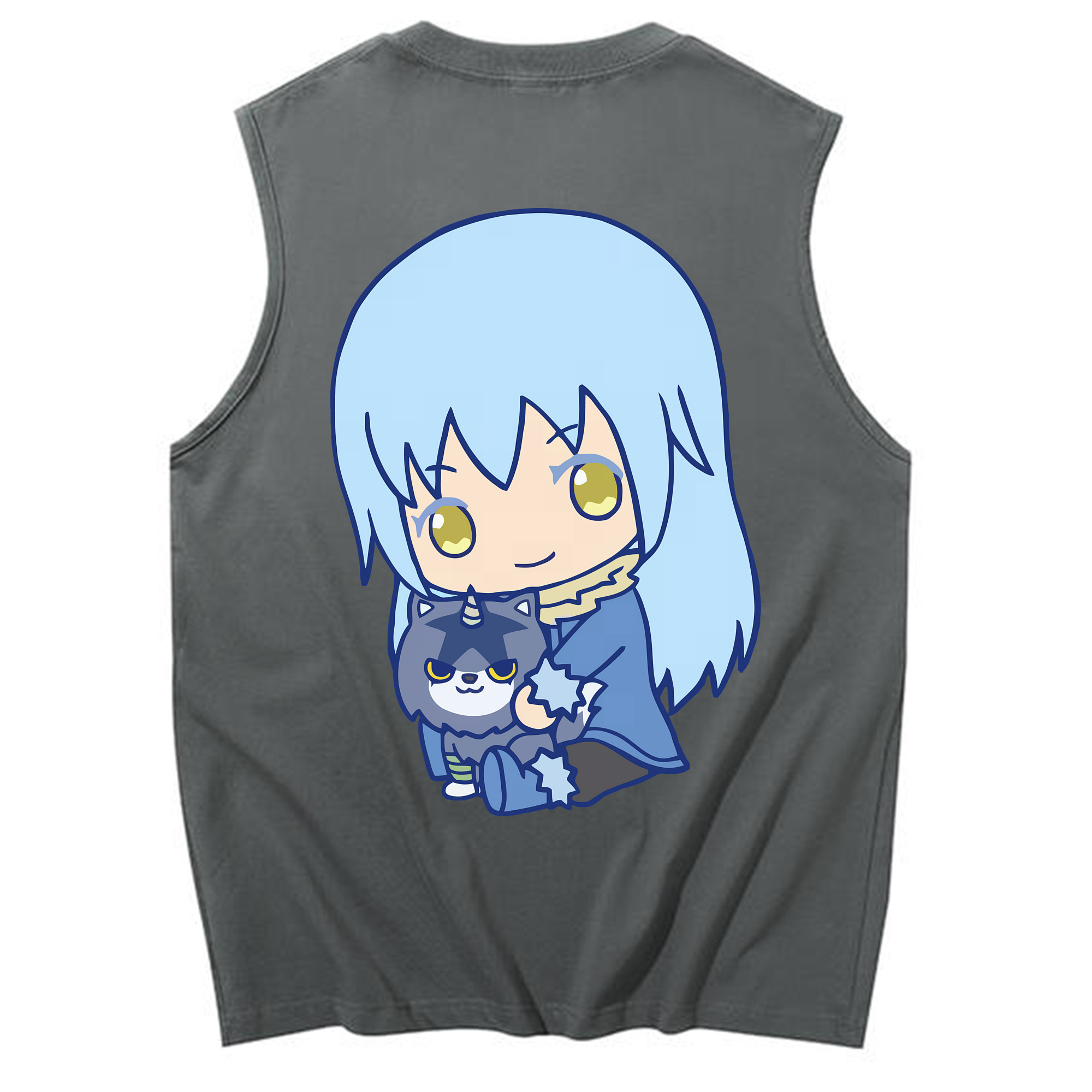 （画像用） 転スラ Regarding Reincarnated to Slime コットン100％タンクトップ（背面プリント）
